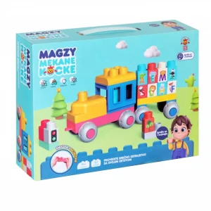 Magzy mekane kocke Vozić – set od 30 delova za slaganje