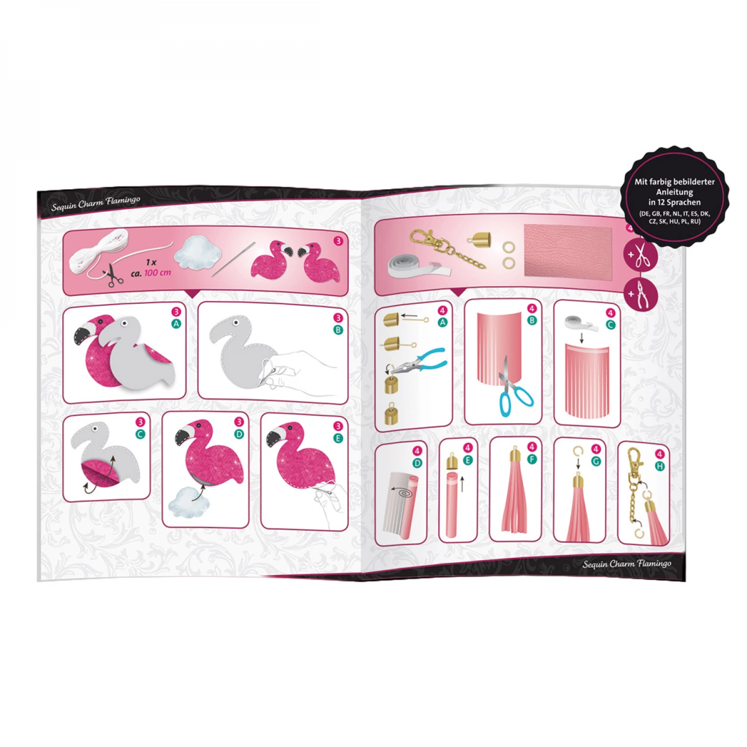 Sašij svoj svetlucavi stil – Lena Sequin Charm Flamingo/Unicorn! - Image 6