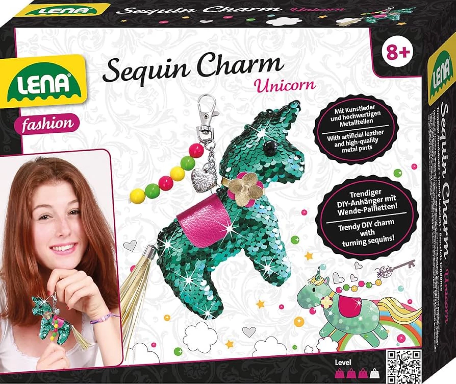 Sašij svoj svetlucavi stil – Lena Sequin Charm Flamingo/Unicorn! - Image 2