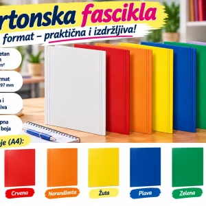 Kartonske fascikle A4 - Hromokartonska fascikla