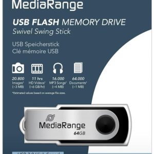 MediaRange MR912 Flexi USB Fleš Disk 64GB – Pouzdano čuvanje podataka na dohvat ruke