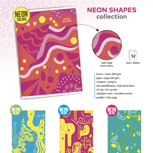 Sveska Lastva „Neon Shapes“ A5