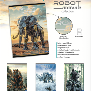 Sveska Lastva „Robot Animals“ A5