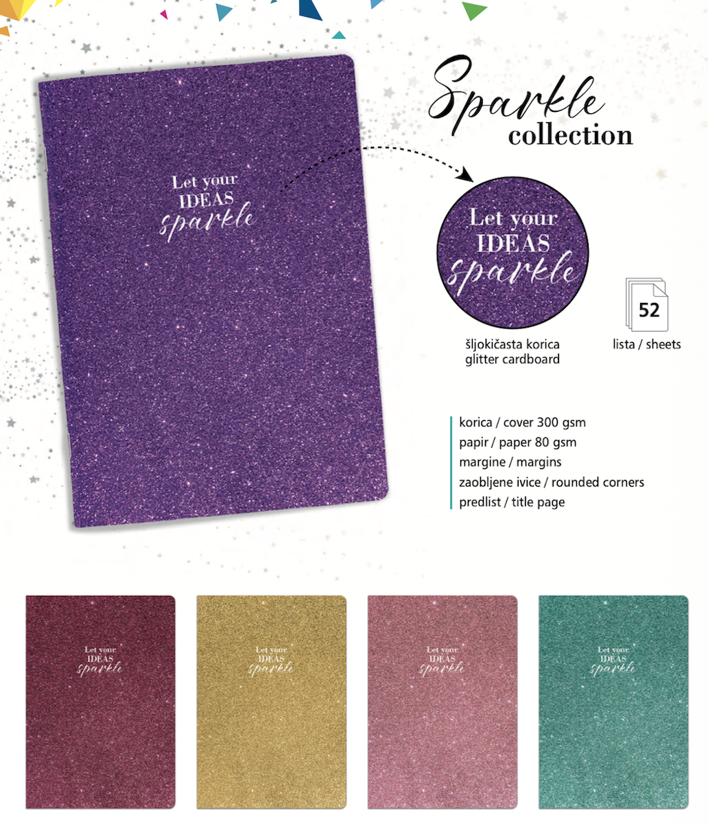 Sveska „Sparkle“ A4