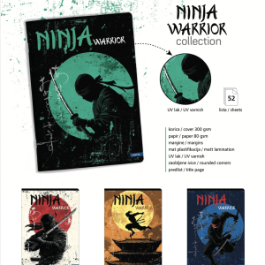 Sveska „Ninja Warrior“ A4