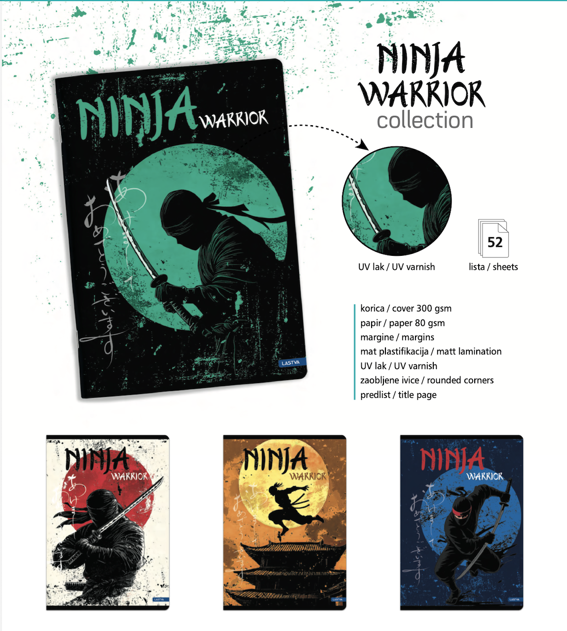 Sveska „Ninja Warrior“ A4