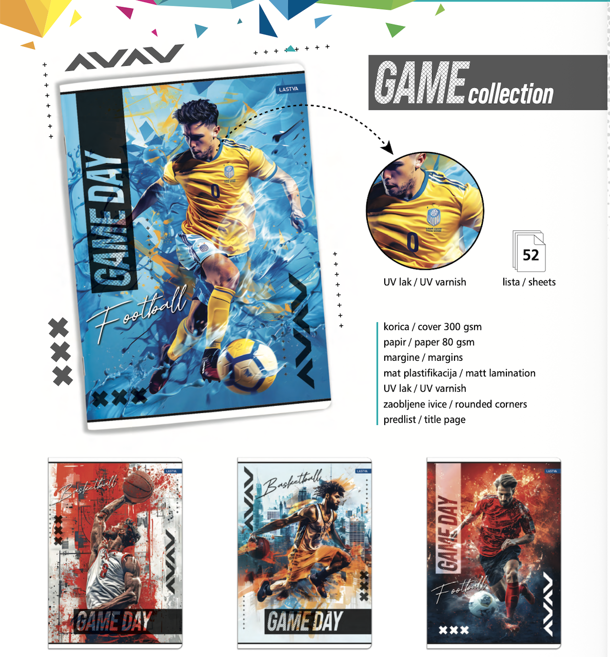 Sveska Lastva „Game Day“ A5