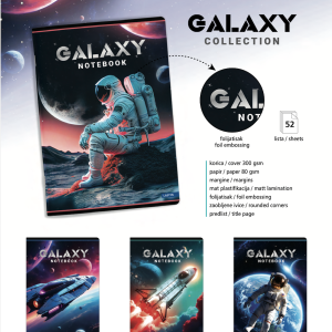 Sveska „Galaxy Collection“ A4