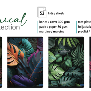 Sveska „Botanical Collection Bars“ A5