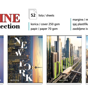 Sveska „Skyline Collection“ A4