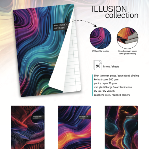 Sveska „Illusion Collection“ A4 (96 lista)