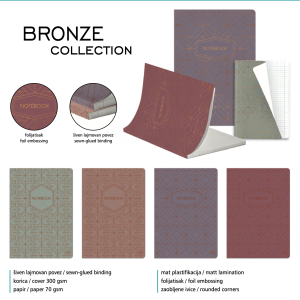 Sveska „Bronze Collection“ A5 (96 lista)