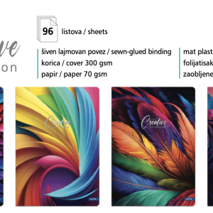 Sveska „Creative Collection“ A5 (96 lista)