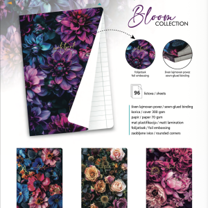 Sveska „Bloom Collection“ A4 (96 lista)