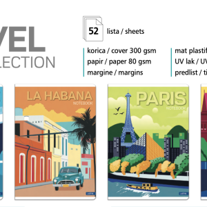 Sveska „Travel Collection“ A4