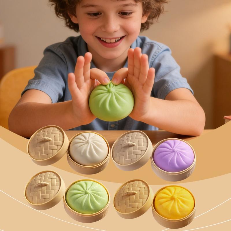 Johntoy Squishy Dumpling – Antistres knedlica 5,5 cm - Image 3