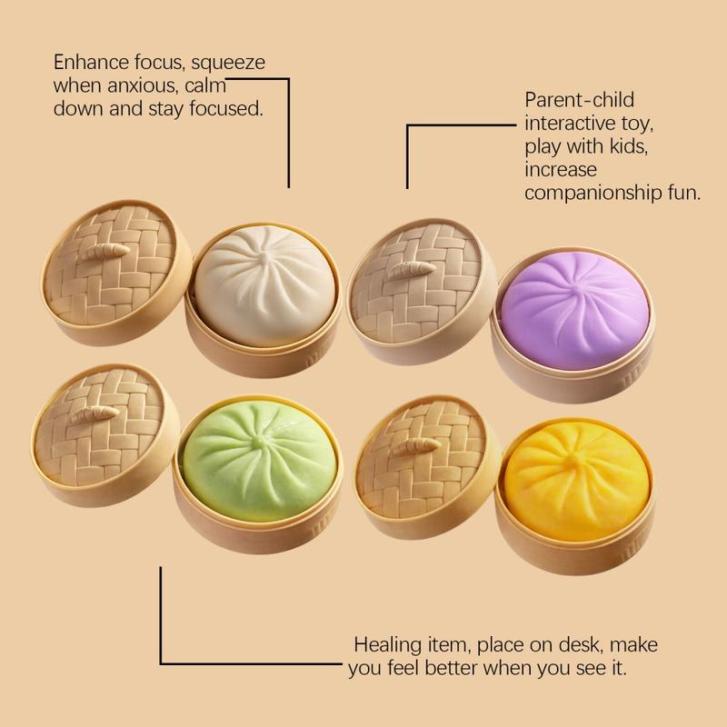 Johntoy Squishy Dumpling – Antistres knedlica 5,5 cm - Image 5