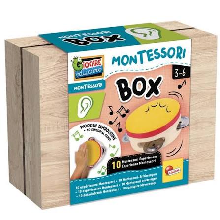 Lisciani Montessori Box – Sluh (Veseli drveni daire) – Razvijanje ritma i sluha kroz igru!