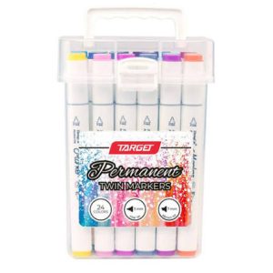 Target Art Permanent Twin set markera (24 komada) – Profesionalni kvalitet za vaše ilustracije i crteže!