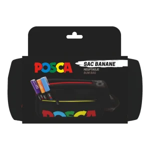 UNI POSCA BUM BAG crna torbica za oko struka sa podesivim kaišem