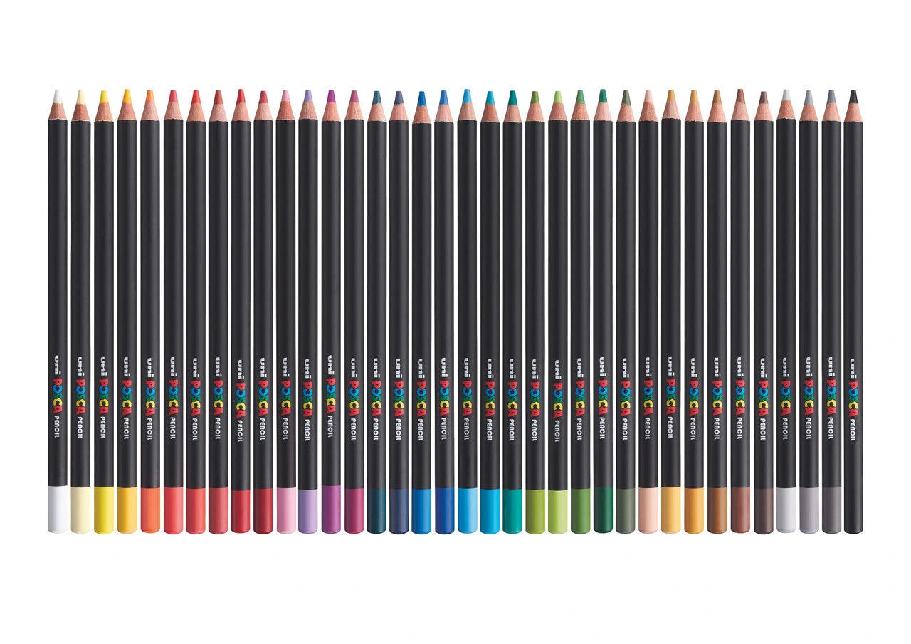 UNI POSCA KPE-200 drvene bojice 4,0 mm – set 36/1 u luksuznoj kutiji - Image 2