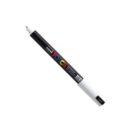 Beli uni POSCA PC-1MR marker White 1 sa preciznim vrhom 0,7 mm