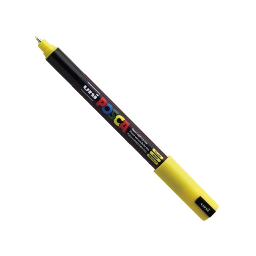 Žuti uni POSCA PC-1MR marker Yellow 2 sa preciznim vrhom 0,7 mm
