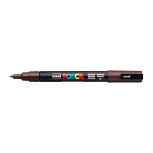 Tamnobraon uni POSCA PC-3M marker Dark Brown 22 sa vrhom 0,9–1,3 mm