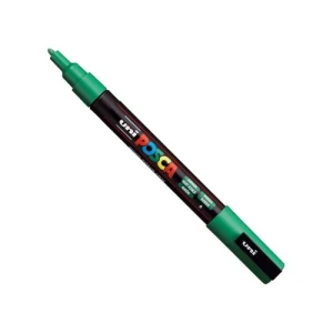 Zeleni uni POSCA PC-3M marker Green 6 sa okruglim vrhom 0,9–1,3 mm