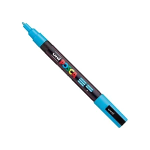 Svetloplavi uni POSCA PC-3M marker Light Blue 8 sa vrhom 0,9–1,3 mm