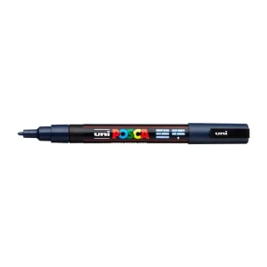 Tamnoplavi uni POSCA PC-3M marker Navy Blue 9 sa okruglim vrhom 0,9–1,3 mm