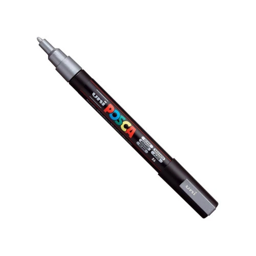 Srebrni uni POSCA PC-3M marker Silver 26 sa okruglim vrhom 0,9–1,3 mm