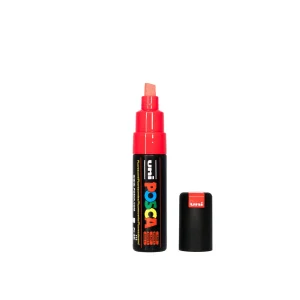 POSCA PC-8K akrilni marker 8 mm – fluorescentno crvena F15