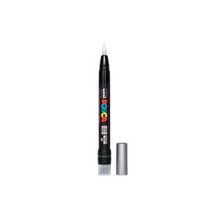 POSCA PCF-350 Brush akrilni marker sa vrhom četkice 1–10 mm – metalik srebrna 26
