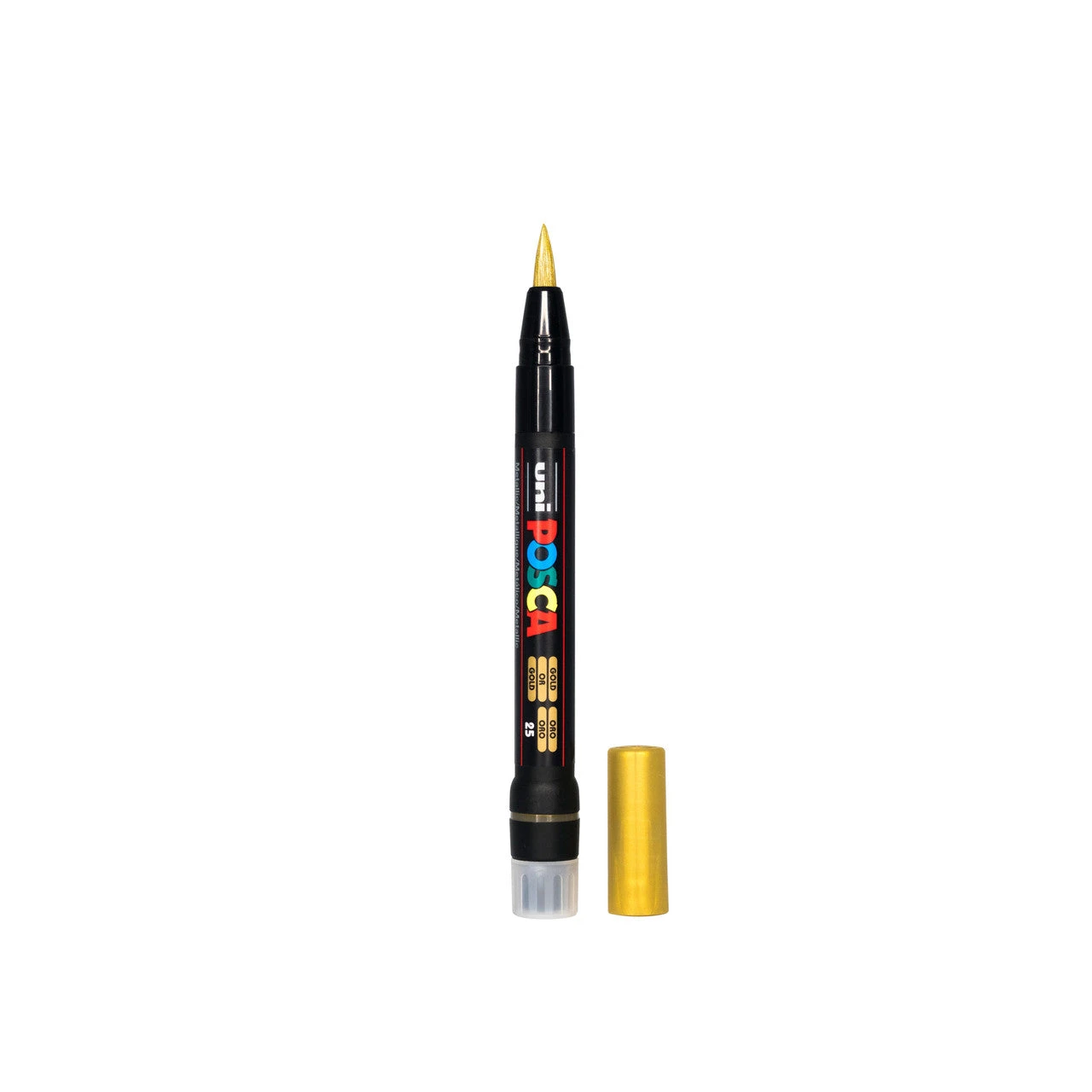POSCA PCF-350 Brush akrilni marker sa vrhom četkice 1–10 mm – metalik zlatna 25